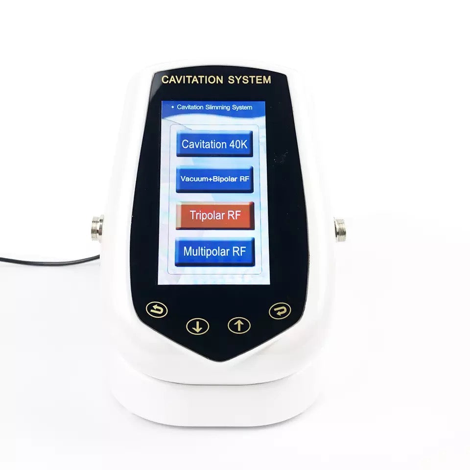 Cavitation System LED Display Menu, Cavitation 40k, Vacuum Bipolar RF, Tripolar RF, Multipolar RF