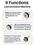 9 Functions Lipo Cavitation Machine 