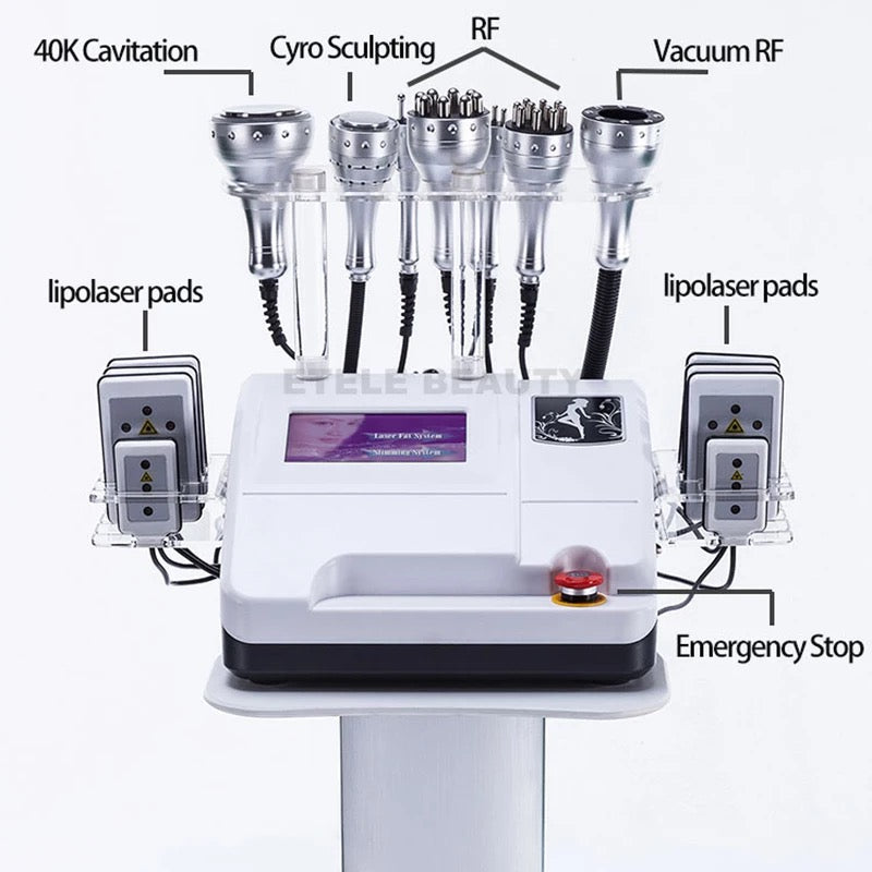 Diagram of Parts for Cavitation Lipo Laser Machinr