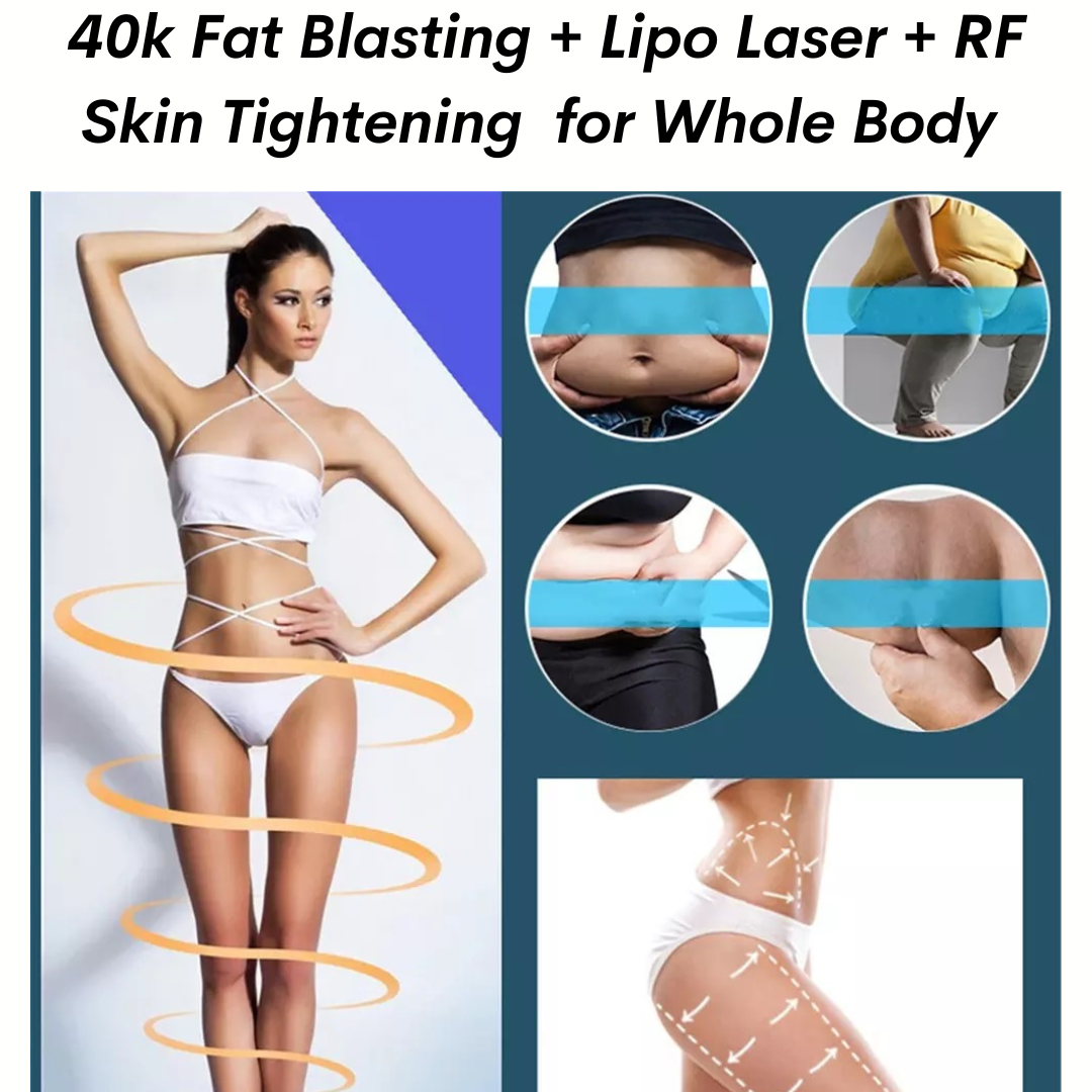 fat blasting + lipo laser + RF skin tightening treatment