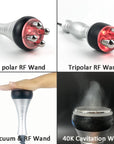 4 Polar RF Wand with Red light, TriPolar RF Wand with Red Light, Vacuum Probe, 40k Cavitation Probe