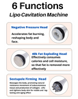 6 functions of Lipo Cavitation Machine 