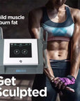 Get Sculpted, Build muscle burn fat, 2 handles EMSZERO Neo Body Sculpting Machine, Woman’s athletic figure