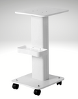 Rolling Cart Salon Trolley for Beauty Machine, White 