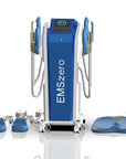 Blue color EMSZERO Body Contouring Machine with four handles and cushion