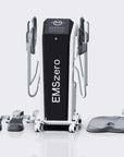 Black color EMSZERO Body Contouring Machine with four handles and cushion