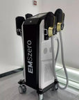 Premium EMSZERO Neo Body Sculpting Machine, black with gold handles , side view