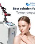 Best Solution for Tattoo Removal, Nd: YAG Laser , Woman with beautiful skin