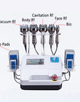 Parts diagram of 6 in 1 Cavitation Machine with Lipo Laser 