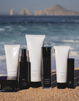 Rejuva Fresh skincare on the sand at the beach